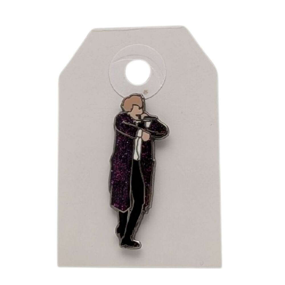 BTS Jin Kim Seokjin Happipop Hard Enamel Glitter Pin